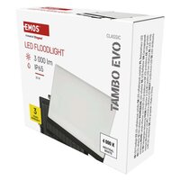 LED reflektor TAMBO EVO, 30 W, 3000 lm, IP65, černý EMOS ZS2534