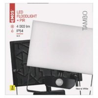 LED reflektor TAMBO s pohybovým čidlem, 51W, černý, neutrální bílá EMOS ZS2941