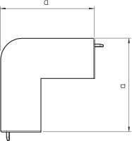 OBO WDK HA60060RW Kryt vnějšího rohu pro kanál WDK 60x60mm čistě bílá