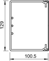 OBO 6026281 Nástěnný a stropní kanál WDK100130GR