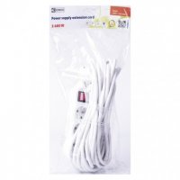 Prodlužovací kabel 10 m 3 zásuvky s vypínačem bílý PVC 1,5mm2 EMOS P1310R