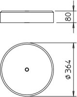 OBO F-FIX-S16 Podstavec, pro FangFix, 16kg, beton, BET