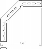 OBO 6017355 Montážní úhelník 90° MW 90 SL23 FT