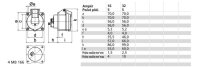 Zásuvka vestavná 16A 5p 400V IP44 6h Quick-Connect BALS 13895