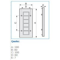 PCN6 W 04213 Záslepka na krabice s roztečí otvorů 100 mm - bílá IBOCO B04213