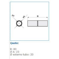 MGM-020 spojka trubek, IP 40, D 20 mm INSET 10676
