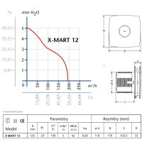 Ventilátor X-MART 12 CATA 01020000