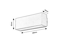 MATARO LED 10W IP54 černá RABALUX 77075
