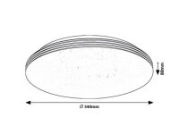 OSCAR2 svítidlo bílá LED 18W IP20 RABALUX 71179