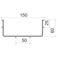 Drátěný žlab 60x150 žárový zinek KOPOS DZ 60X150_BF