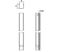 Žlab LINEAR+ L1B-N 50/50 ''ŽZ'' neperforovaný 3m ARKYS ARB-12120106