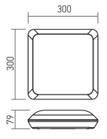 XEDGE SQ. SURF. with MOTION/DAYLIGHT SEN