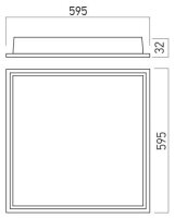 XPLANET REC. LED PANEL 40W 220-240V AC 3