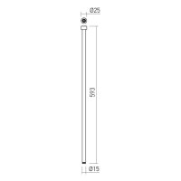 XROD AL. ROD for SUSP. to CEILLING 593mm