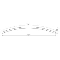 XFREE S CURVED 2000mm 45dgr SURF./SUSP.