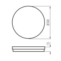 Přisazené LED svítidlo BENO ECO 30W CCT O W KANLUX 38384
