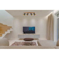 Stropní svítidlo GÜNTHER hnědá 4xE27, max. 60W 230V GLOBO 15466S-4