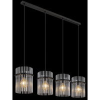 Závěsné svítidlo GORLEY černá 4xE27 60W 230V GLOBO 15698-4H