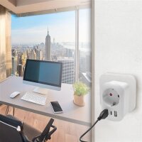 Cestovní adaptér USA USB A+C pro použití
