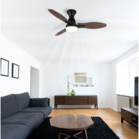 Stropní ventilátor GALE černá matná 22W GLOBO 03671B