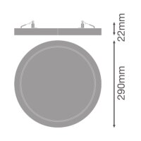 DOWNLIGHT UNIVERSAL D300 V 23W ML 83040 WT LEDVANCE 4099854541155