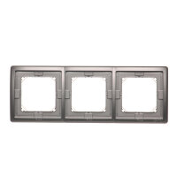 Rámeček 3-násobný IP44 s těsněním, Inox KONTAKT SIMON BMR3B/21