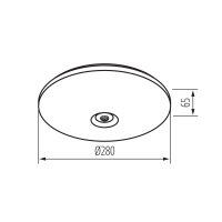 Plafon LED s čidlem FOGLER E 12W NW KANLUX 18122
