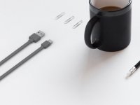 USBcable USB-C basic; šedý