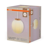 DECOR GLASS LANTERN PENDANT E27 OSRAM