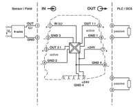 Vstupní oddělovací zesilovač MINI MCR-SL-UI-2I-NC PHOENIX CONTACT 2864176