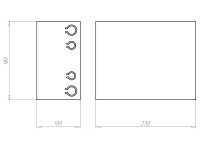 Krabice na světlo protipožární FlamoX 230x180x100mm KAISER 9435-04