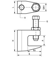 Nosníková svorka C SSt M12 13mm/16mm WALRAVEN 6007412
