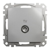 Sedna D/E TV zásuvka průběžná 7dB, Aluminium SCHNEIDER SDD113474