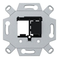 Adaptér pro keystone konektory, Merten, dvojnásobný, černá MEG4580-0001
