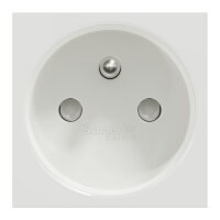 Zásuvka NOVÁ UNICA 250V/16A 2P+E, clonky, šroubová, Bílá SCHNEIDER NU303918E