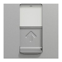 Datová zásuvka NOVÁ UNICA 1xRJ45 Kat.5e UTP, 2M, Aluminium SCHNEIDER NU341130