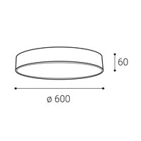 Stropní svítidlo MONO SLIM 60, W 60W 2700K/3000K/4000K bílá LED2 1274371