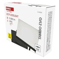 LED reflektor TAMBO EVO, 50 W, 5000 lm, IP65, černý EMOS ZS2544