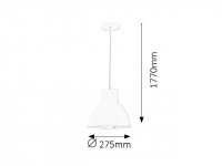 Derek E27 1X 60W IP20 antracit RABALUX 2578