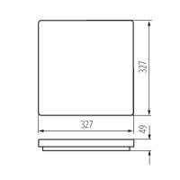 Přisazené LED svítidlo VARSO LED 24W-WW-L 26446 Kanlux