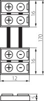 Konektor pro LED pasky CONNECTOR 8-CPC KANLUX 19033