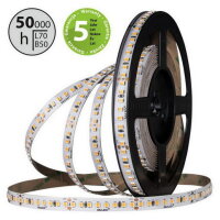 LED pásek SMD2835 EWW, 160LED/m, 9W/m, DC 24V, 1040lm/m, CRI90, IP20, 10mm, 50m