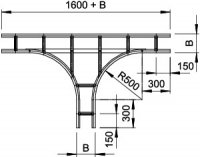 OBO 6312713 Odbočný díl T WLT 1120 FT
