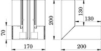 Vnitřní roh OBO GK-I70170RW pro kanál Rapid 80 70x170mm čistě bílá