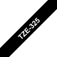 Páska BROTHER TZe-325, černá/bílá (9mm Laminované)