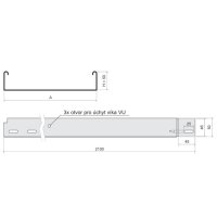 Kabelový žlab 50x250x0,70 sendzimir (Mars) KOPOS NKZIN 50X250X0.70_S