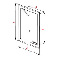 DenBraven VE1031 Revizní dvířka NEREZ 200x300 mm