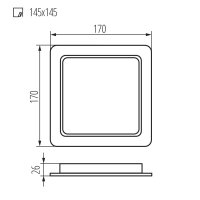 TAVO LED DL 18W-NW KANLUX 36518