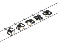 MacII Wire Set max5x10W GU5.3 Black matt