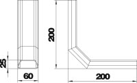OBO KV DU 6025 90 Oblouk, vertikal. 90°